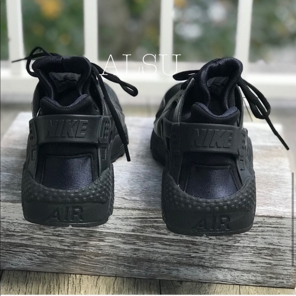Nike Air Huarache Run Black AUTHENTIC - Picture 5 of 7